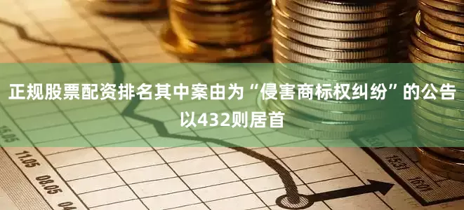 正规股票配资排名其中案由为“侵害商标权纠纷”的公告以432则居首